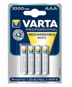 Varta Piles Professionelles NiMH 1000 mAh AAA Rechargeables 05703 301 404