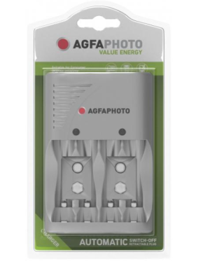 AGFAPHOTO Chargeur universel de batterie - sans piles, pour AA/AAA/9V,