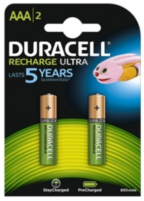 Duracell Akku NiMH Micro AAA HR03 1.2V/850mAh Recharge Ultra Blister