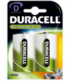 S Duracell Pile rechargeable NiMH LR20 (D) 1,2V 3000mAh (lot de 2)