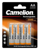Camelion Pack de 4 piles AA Mignon 2500mAH