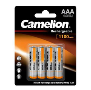 Camelion Pack de 4 piles AAA Micro 1100mAH