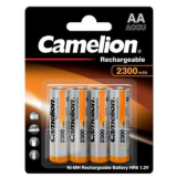 Camelion Pack de 4 piles AA Mignon 2300mAH