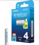 Panasonic Akku NiMH, Micro, AAA, HR03, 1.2V/800mAh Eneloop Blister (Pack de 4)