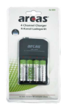 Arcas Chargeur universel ARC-2009 avec 4 accus AA 2700