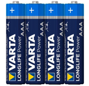 Varta Pack de 4 Piles Alk. Micro AAA LR03 1.5V Longlife Power .