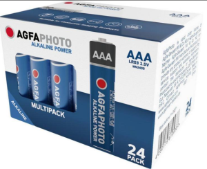 AGFAPHOTO Pack de 24 Piles Power Alkaline Micro AAA