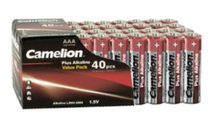 Camelion Pack de 40 piles Alcaline LR03 Micro AAA