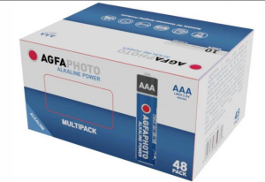 AGFAPHOTO Pack de 48 piles Micro AAA Alkaline Power