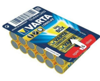 Varta Pack de 12 piles Alkaline, Micro, AAA, LR03, 1.5V - Longlife,