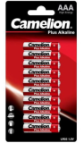 Camelion Pack de 10 piles Plus Alkaline LR03 Micro AAA