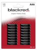 Blackred Pack de 16 piles R03 Micro AAA