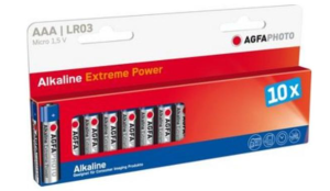 AGFAPHOTO Pack de 10 piles Alkaline, Micro, AAA, LR03, 1.5V, Bliste