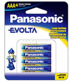 Panasonic Pack de 4 piles Alcaline Micro AAA LR03 1.5V LR03EGE/4BP