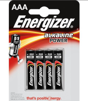 Energizer Pack de 4 Piles LR3 AAA Alkaline Power