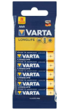 Varta Pack de 8 Piles alcaline micro AAA longue durée 04103 101 328