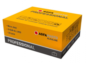 AGFAPHOTO Professional Pack de 10 piles Micro AAA Alkaline 1.5V