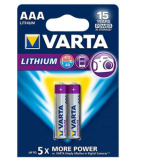 Varta Pack de 2 Piles Lithium Micro AAA FR03 Blister 06103 301 402