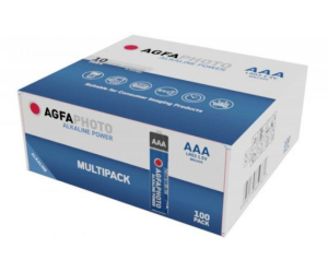 AGFAPHOTO Pack de 100 Piles Micro AAA Alkaline Power