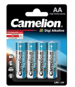 Camelion Paquet de 4 piles Digi Alkaline LR6 Mignon AA