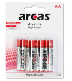 Alcaline Pack de 4 piles Mignon AA Arcas