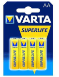 Varta Pack de 4 piles Superlife R06 Mignon AA