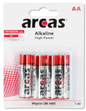 Alcaline Pack de 4 piles Mignon AA Arcas