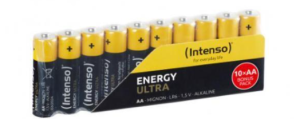 Intenso Pack de 10 piles Energy Ultra AA Mignon LR6 Alkaline 7501920