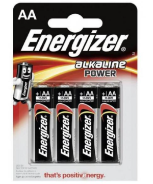 Energizer Paquet de 4 piles LR6 Mignon AA Alkaline Power