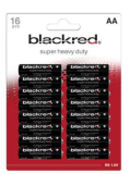 Blackred Pack de 16 piles R06 Mignon AA