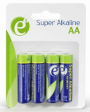 EnerGenie Pack de 4 Piles alcaline AA LR06 - EG-BA-AA4-01