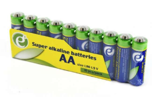 EnerGenie paquet de 10 Piles super alkalines AA, EG-BA-AASA-01