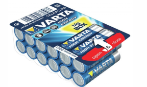 Varta Pack de 12 piles Alk. Mignon AA LR06 1.5V Retail Box 04906 301 112