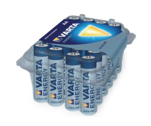 Varta Pack de 24 piles Alcalines Mignon AA Energy Retail-Box 04106 229 224