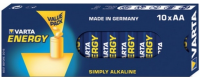 Varta Pack de 10 piles Alkaline Mignon AA Energy Retail Box 04106 229 410