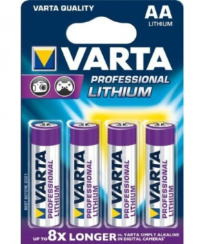 Varta Pack Batterie Lithium Mignon AA FR06 1.5V Blister 06106 301 404