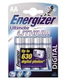 Energizer Pack de 4 piles Ultimate Lithium AA