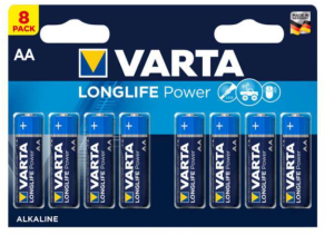 Varta Pack de 8 piles Alkaline Mignon AA High En. Blister 04906 121 418