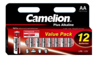 Camelion Pack de 12 piles Plus Alkaline LR6 Mignon AA