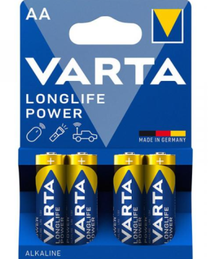 Varta Paquet de 4 piles longue durée LR06 Mignon AA