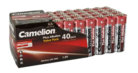 Camelion Pack de 40 piles Alcaline LR6 Mignon AA