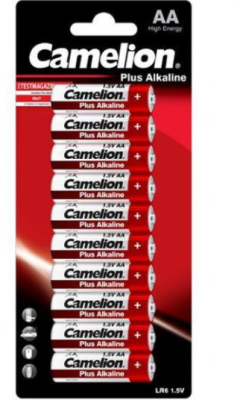 Camelion pack de 10 piles Plus Alkaline LR6 Mignon AA 11001006