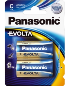 Panasonic Pack de 2 piles Baby C Alcaline LR14 1.5V Blister LR14EGE/2BP