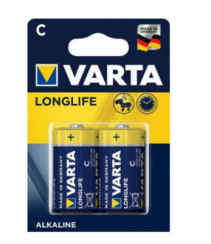 Varta Batterie longue durée Alkaline, Baby C, LR14, 1.5V Blister (2-Pack)