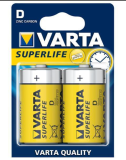 Varta Pack de 2 piles Superlife R20 Mono D