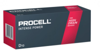 Duracell Paquet de 10 piles PROCELL Intense Mono, D, LR20, 1.5V