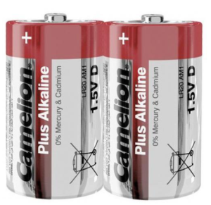 Camelion Paquet de 2 piles Plus Alkaline Mono D LR20