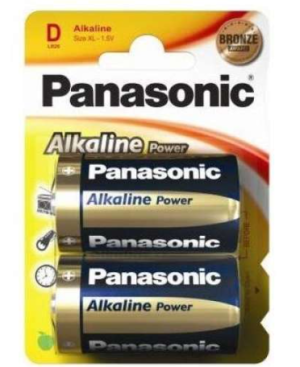 Panasonic Pack de 2 piles Alcaline Mono D LR20 1.5V Blister LR20APB/2BP