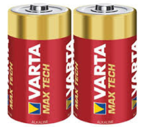 Varta Paquet de 2 piles Alkaline, Mono, D, LR20, 1.5V - Longlife Max Power