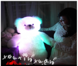 Ours en peluche lumineux 80 cm Lot de 10 pièces